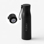 FLEAU One zelfreinigende waterfles met UV-C-dop in zwart